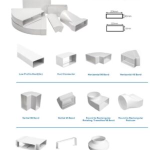 PVC LOW PROFILE DUCT AND FITTINGS